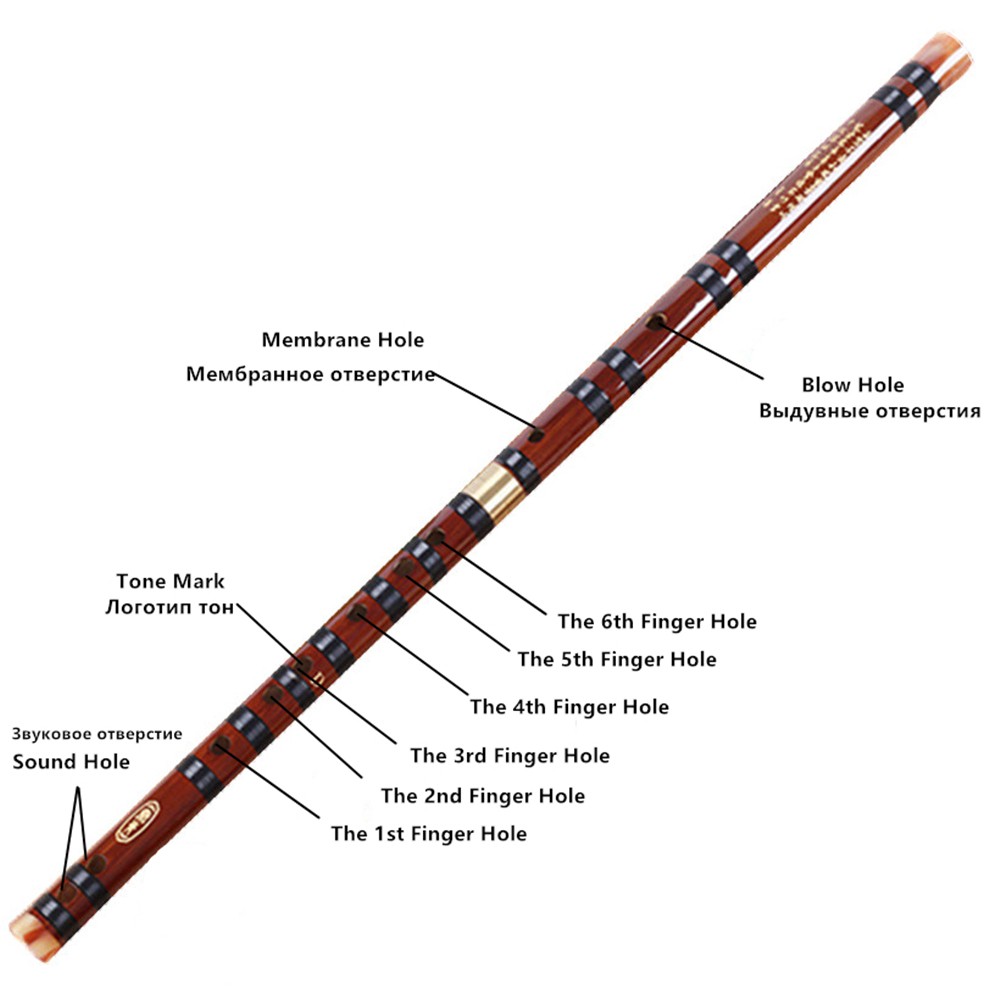 BARRY Bamboo Flute Traditional Woodwind Instruments Dizi C D E F G Key Professional Chinese for Beginner Handmade Musical Instruments