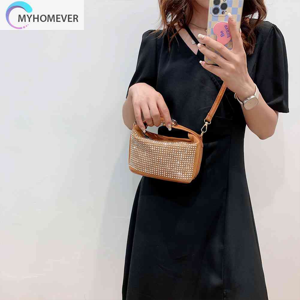 Túi Đeo Chéo Đính Đá Thời Trang Cho Nữ