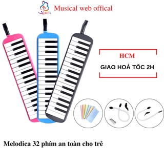 Kèn Melodica 32 phím, nhạc cụ thổi có phím, nhạc cụ dành cho học sinh đàn chất lượng piano mini Musical Web