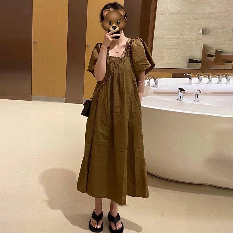 Đầm Tay Phồng Plus Size Thời Trang Mùa Hè 2022 Cho Nữ
