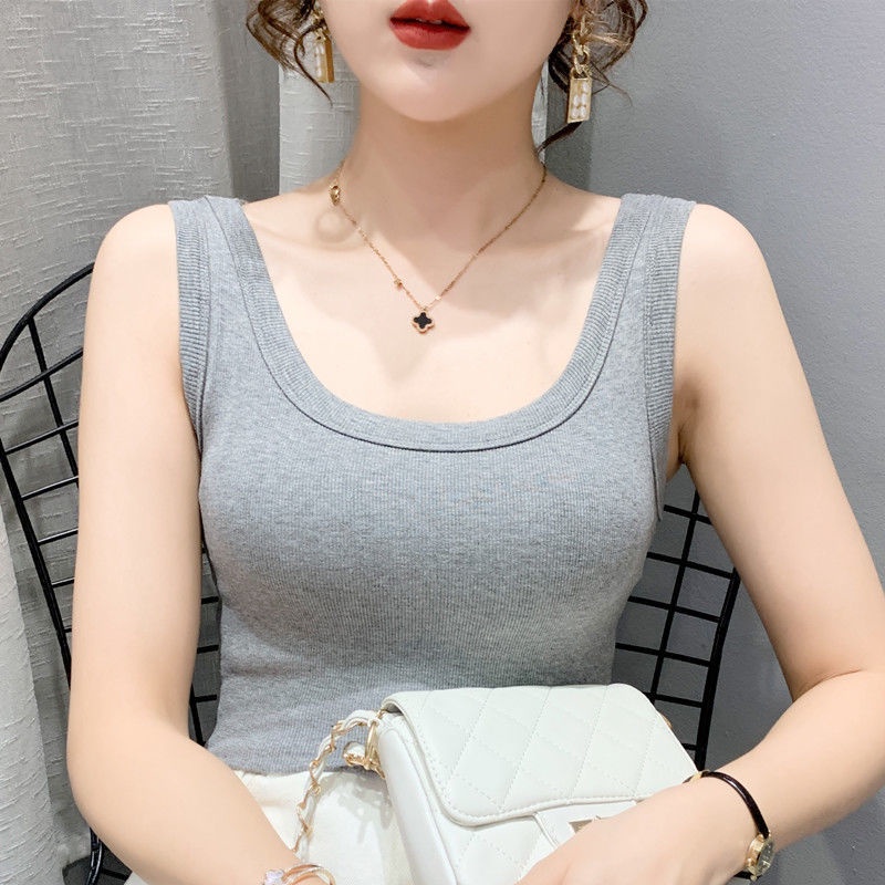 Áo Lót Cotton Không Tay Thời Trang Mùa Xuân Mới 2022 Cho Nữ