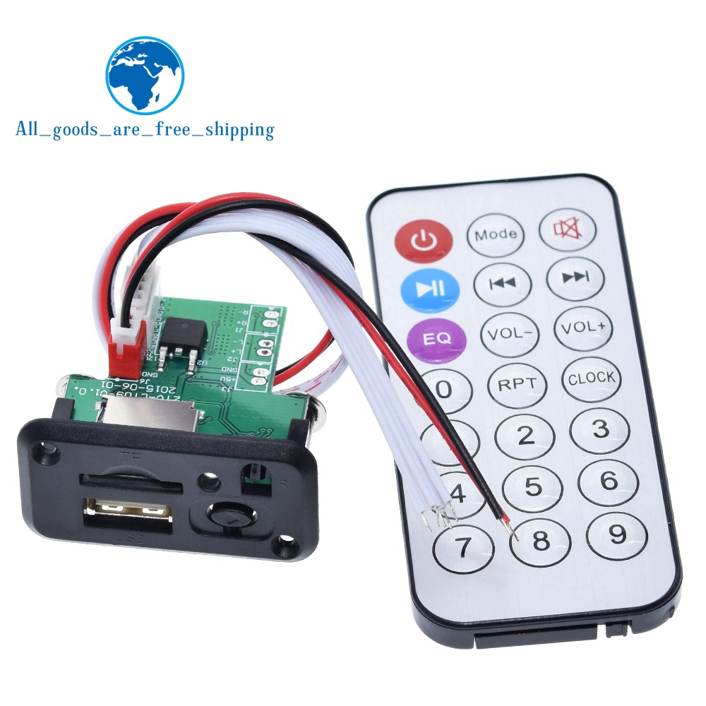 Bảng Mạch Giải Mã Mp3 12v Usb Tf U-Disk Kèm Remote Điều Khiển Ir Cho Arduino