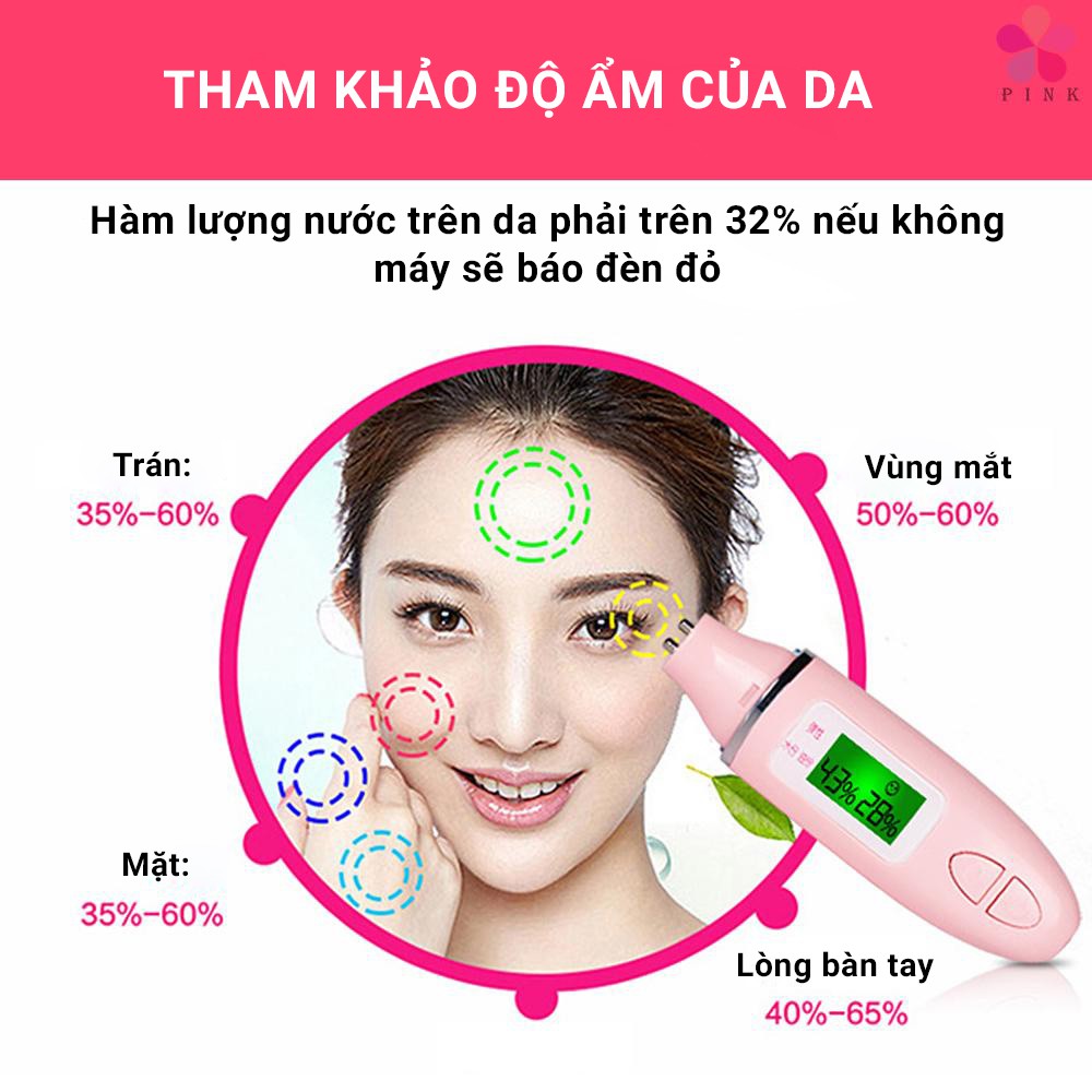 Máy Đo Độ Ẩm Da, Kiểm Soát Dầu Da Mặt Siêu Chính Xác Anphaltech