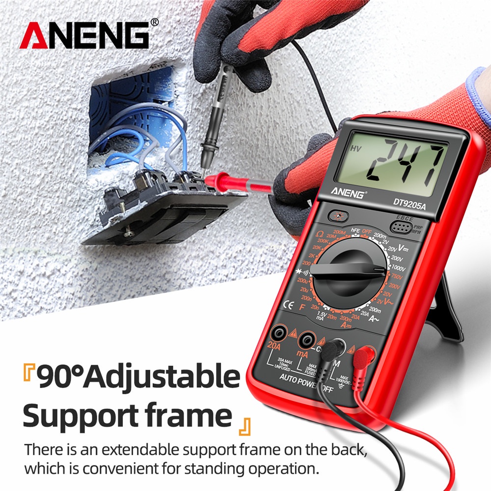 Vạn Năng Kế ANENG DT9205A-12 1999 AC / DC Chuyên Nghiệp