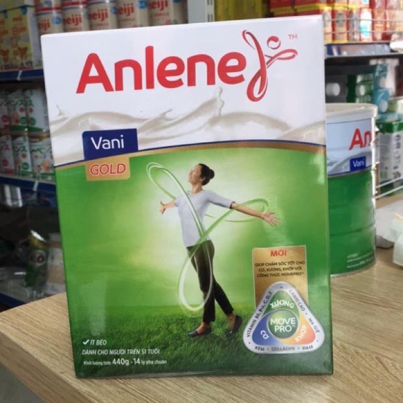 Sữa bột Anlene Gold Vani hộp giấy 440g ( Date mới)