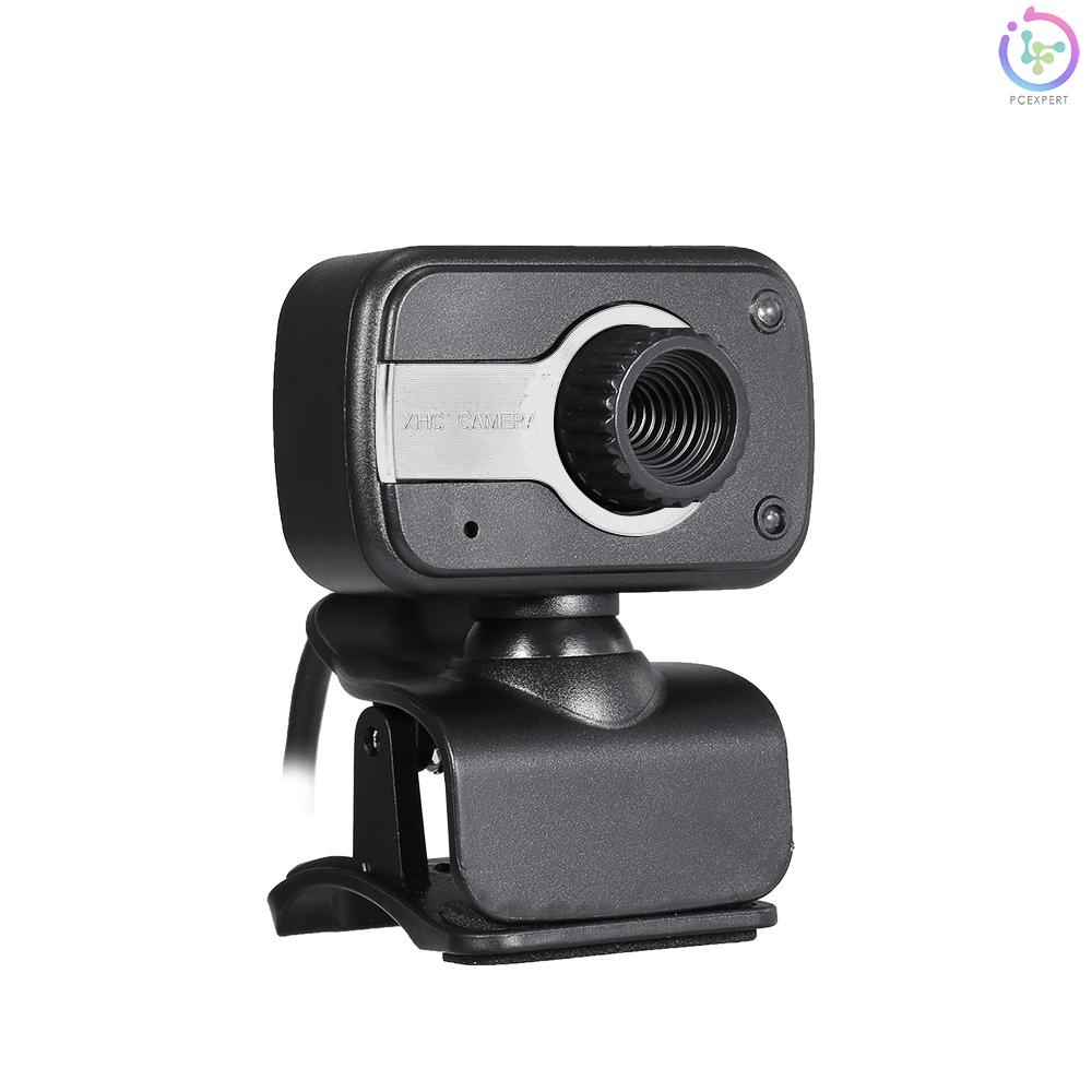 Drive-free USB Webcam 480P Manual Focus Web Camera Built-in Microphone Desktop Laptop Camera with LED Fill Light Lamp