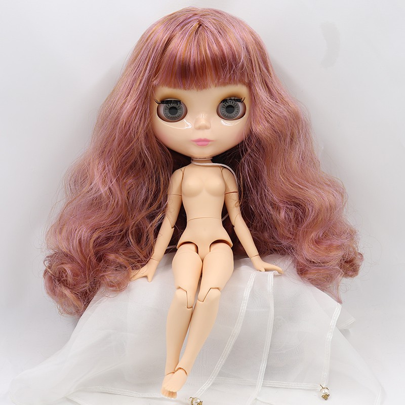 Đồ chơi mô hình búp bê Blythe có khớp da tự nhiên và gương mặt sáng