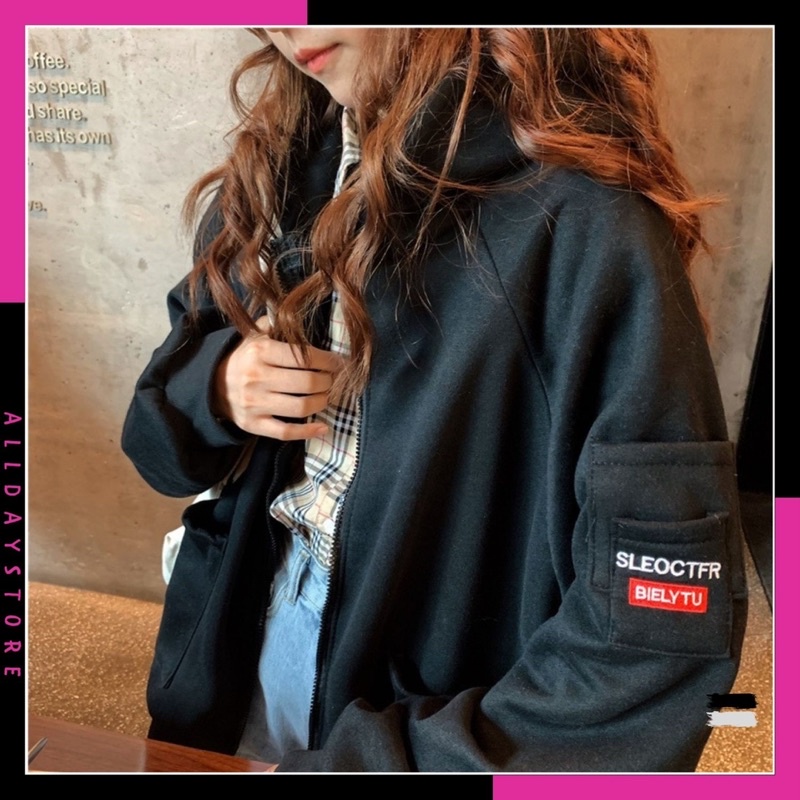 Áo khoác nỉ hoodie SLE,áo khoác form rộng unisex