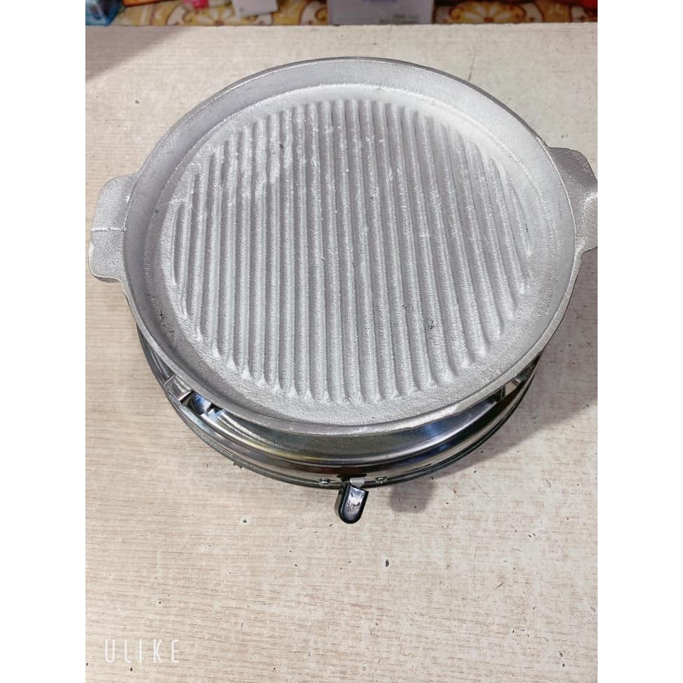 Combo bếp cồn và gang nướng