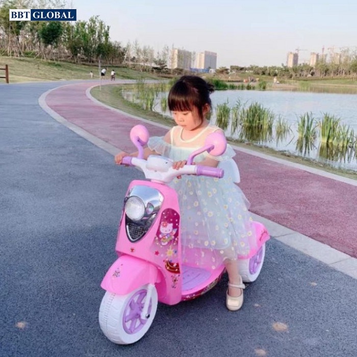 [ TẶNG MŨ BẢO HIỂM TRỊ GIÁ 149K]Xe máy điện trẻ em BBT Global,tải trọng 25kg