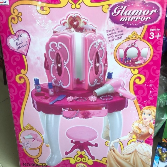 BỘ ĐỒ CHƠI BÀN TRANG ĐIỂM CHO BÉ GÁI SIÊU XINK- SIZE ĐẠI