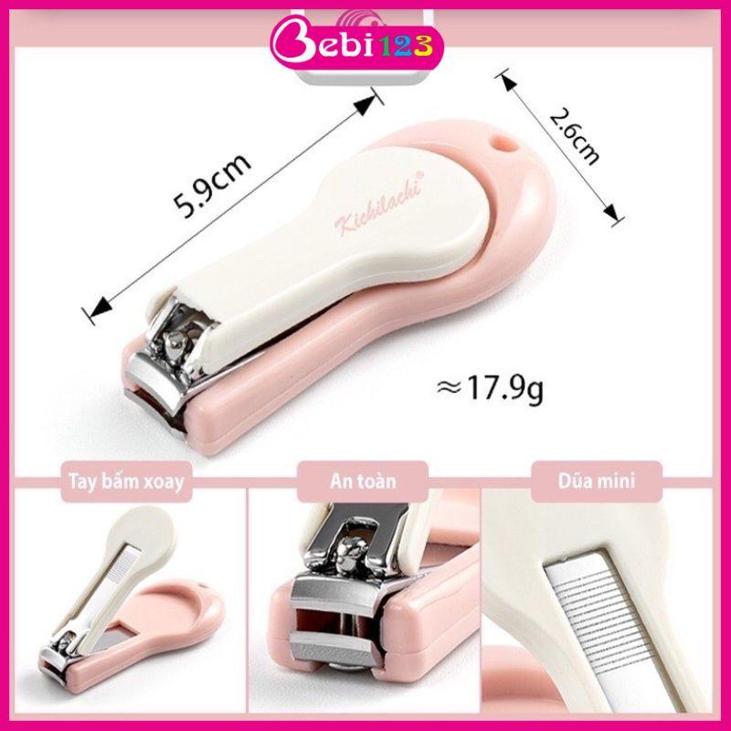Bộ bấm móng tay 3 chi tiết Kichi cho bé