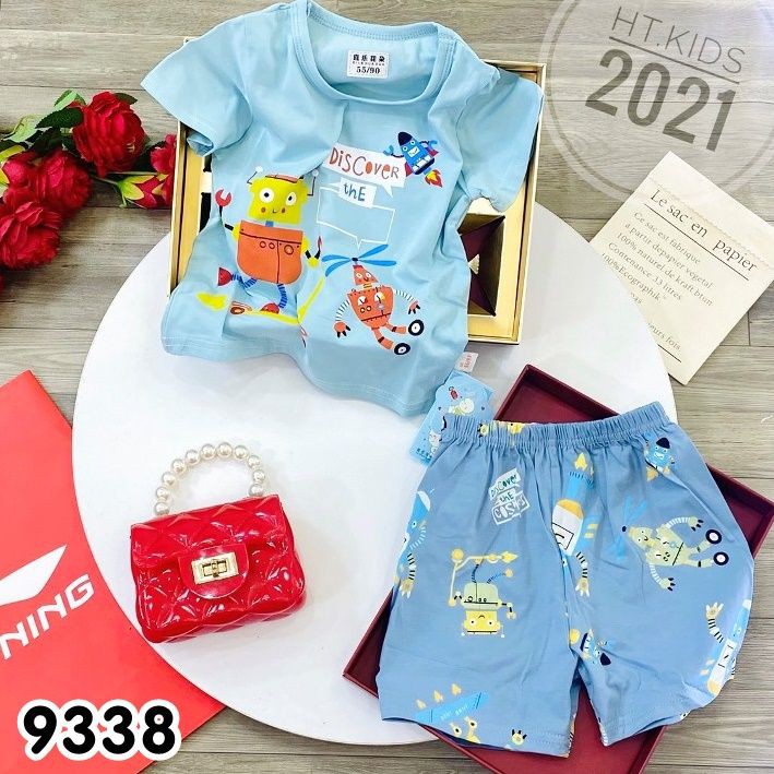 Bộ Ngắn Tay Bé Trai Nhiều Mẫu Có Size Cho Bé Từ 17-33KG