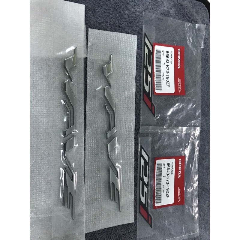 Combo Tem số 125i + Wave chữ nổi  ⚡ HÀNG CHÍNH HÃNG ⚡ Thái Lan order dành cho xe Wave, Future thay thế