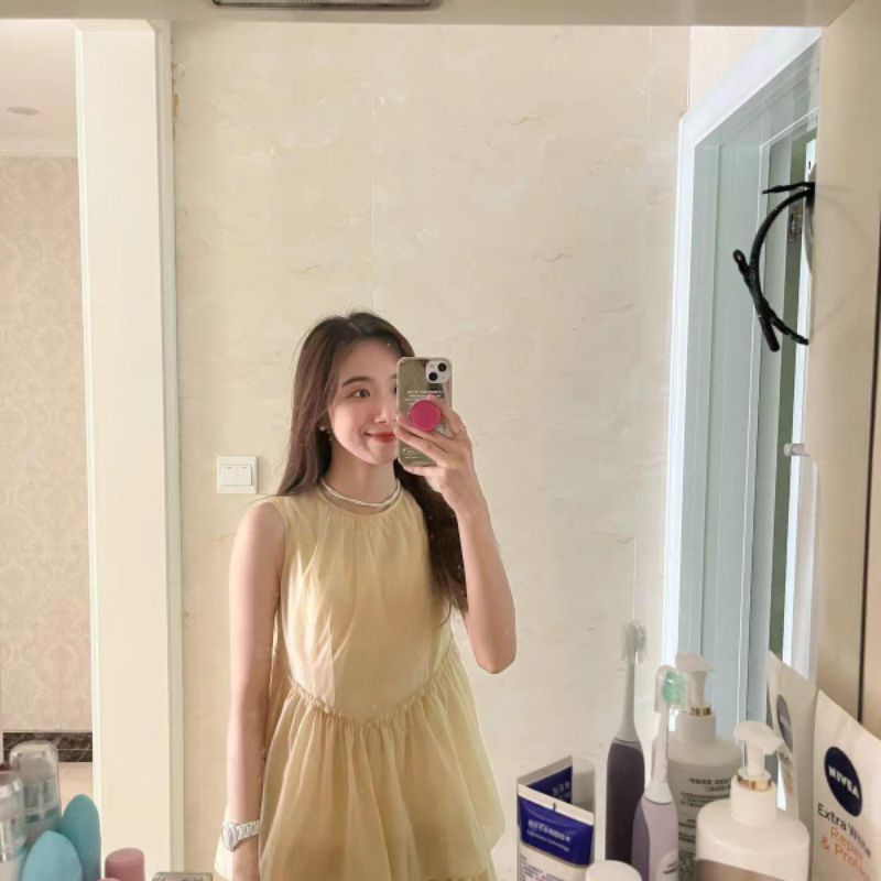 Đầm babydoll voan dáng xoè taobao order