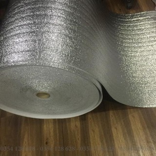 [ Cuộn 5m - dày 3.5ly ] xốp bạc 3,5mm - xốp cách nhiệt pe foam KT 1m x 5m