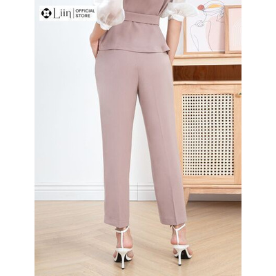 Áo vest nữ Linbi màu hồng, phối oganza sang trọng, xinh xắn Liin clothing V5313 | BigBuy360 - bigbuy360.vn