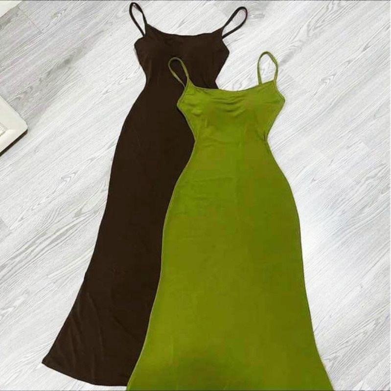 Đầm body hở lưng dáng dài sang chảnh ( có mốt ngực )