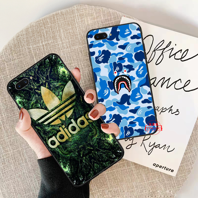 BAPE Ốp Lưng Mềm In Hình Logo Adidas Cho Realme 8 C20 C31 V15 Gt Neo Nrz 30a Oppo Find X3 Pro 7a