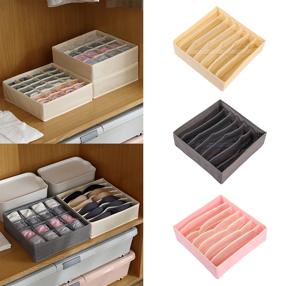 Hộp Vải Không Dệt Đựng Đồ Lót Nhiều Ngăn Tiện Dụng