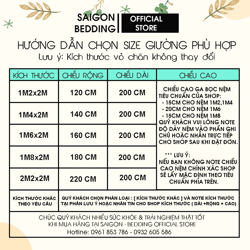 Bộ chăn ga gối Sài Gòn Beding 5 món chăn chần bông cao cấp, miễn phí may bo chun mọi kích thước nệm M2,M4,M5,M6,M8,2 | BigBuy360 - bigbuy360.vn