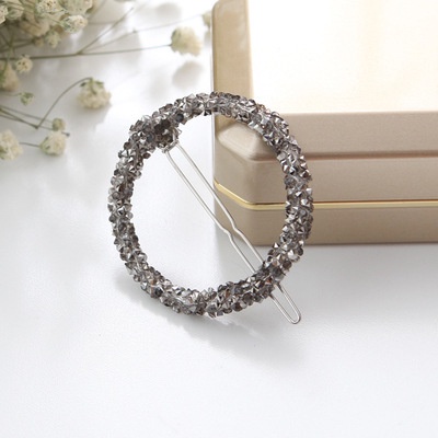 Kẹp Tóc Đính Đá Pha Lê Phong Cách Hàn Quốc Kiểu Dáng Mới