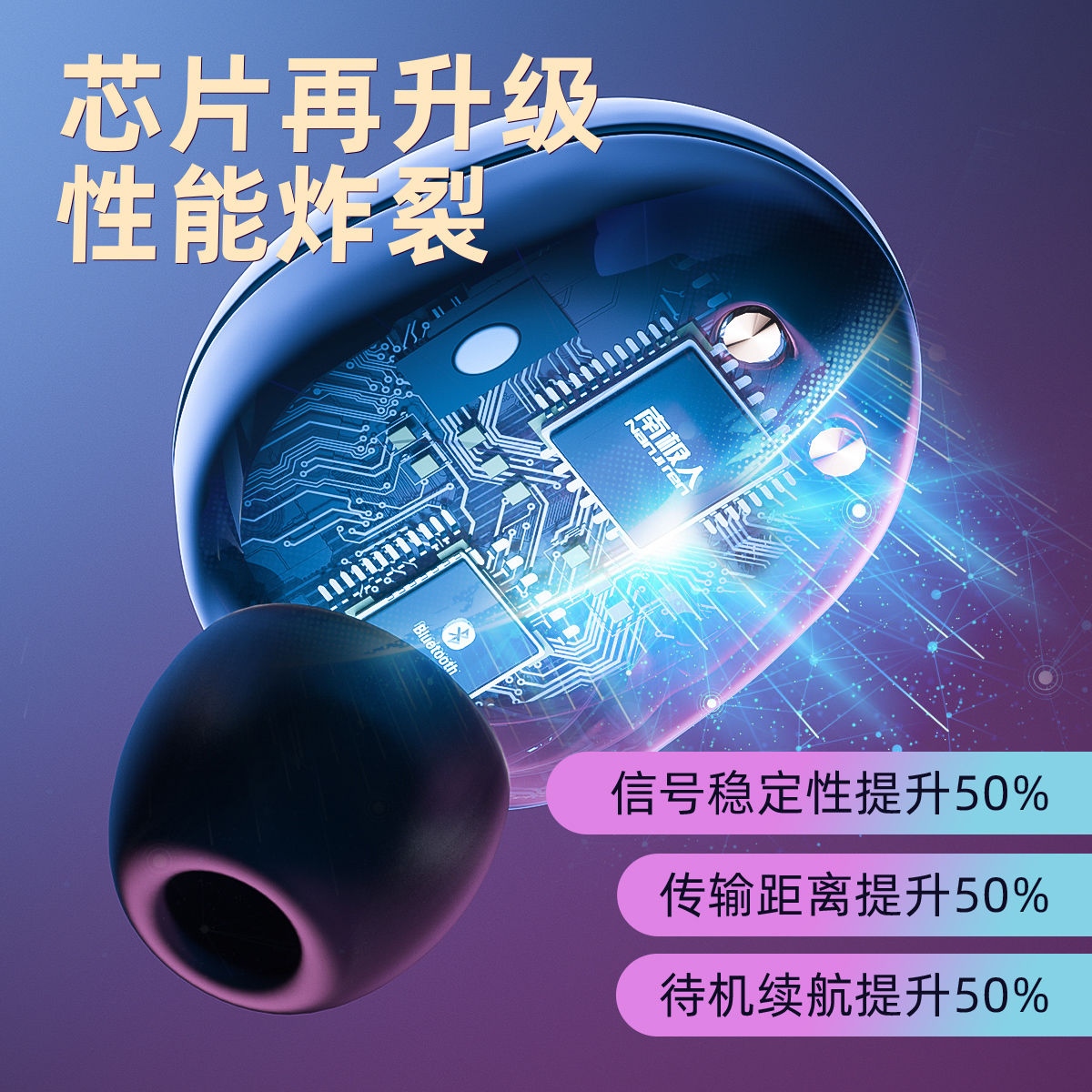 Tai Nghe Nhét Tai Bluetooth Không Dây Mini Cho Điện Thoại Apple | BigBuy360 - bigbuy360.vn