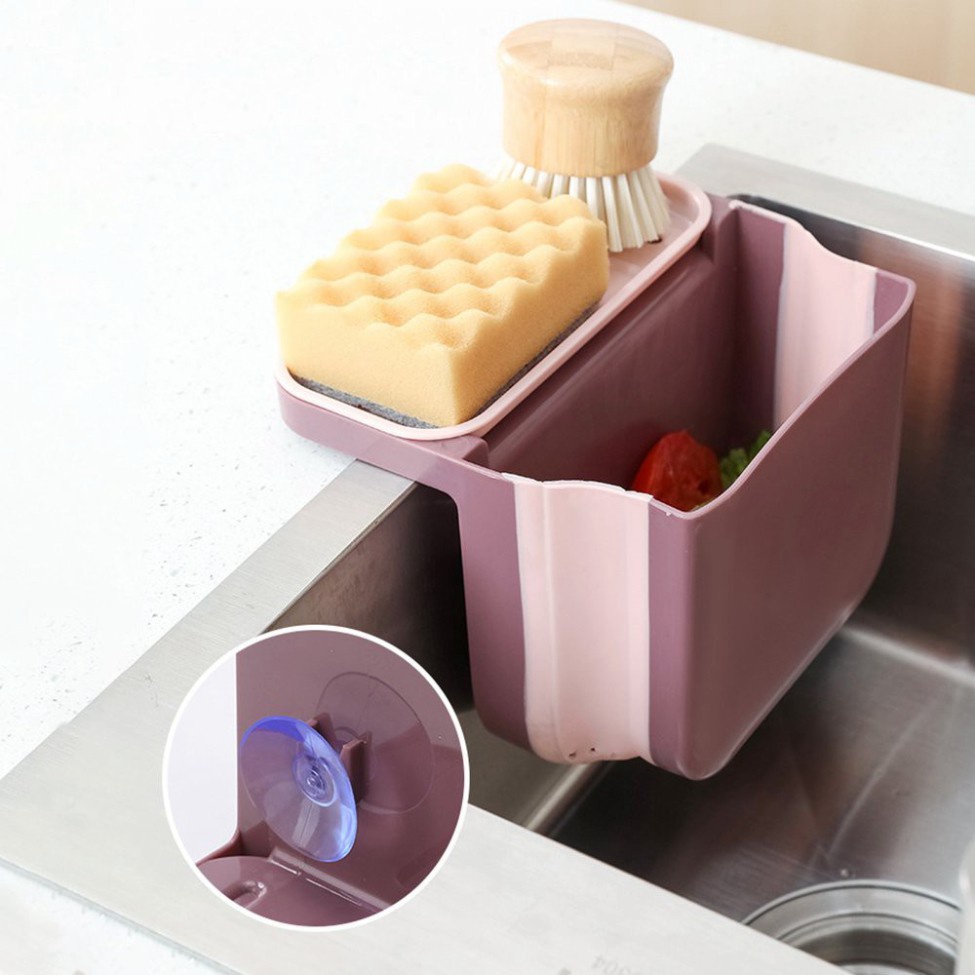 Giỏ đựng thực phẩm, lọc cặn bồn rửa bát gấp gọn