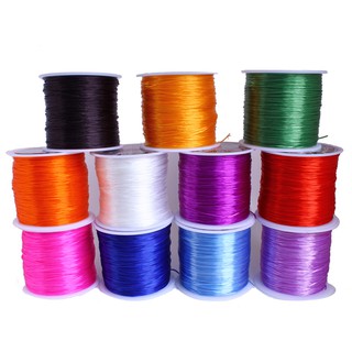 1 cuộn dây cước chun tơ co giãn nhiều màu xỏ vòng tay phong thủy tiện lợi