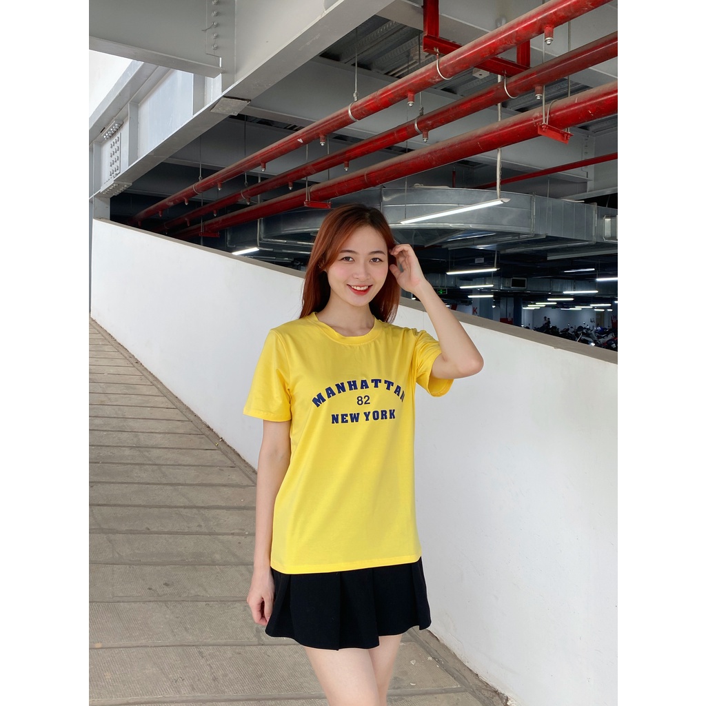 Áo thun vàng HALAN NEW YORK phông cotton cao cấp chính hãng