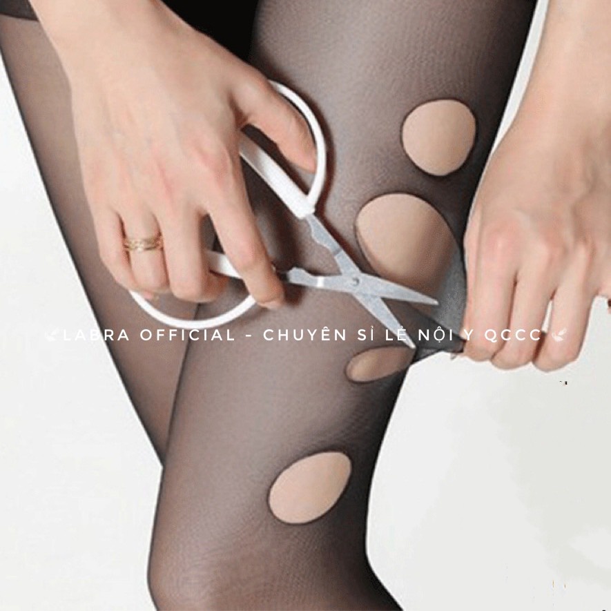 Quần tất da chân nữ che khuyết điểm siêu dai siêu bền chống rách dọc LABRA