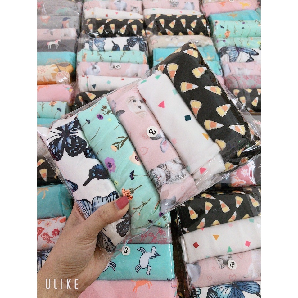 Quần Legging Bé Gái Thun Cotton Mềm Mát Co Giãn Họa Tiết Xinh Xắn (10-41kg)-ShopMeKhoai