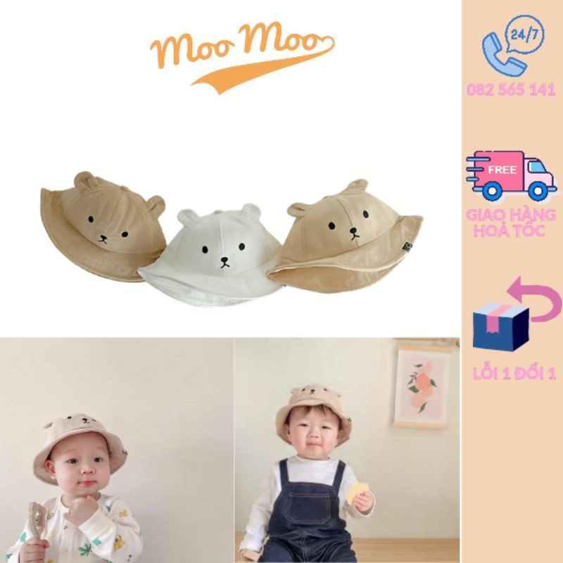 mũ cho bé, mũ lưỡi trai cho bé, mũ tai gấu cho bé size dưới 10th hàng xuất