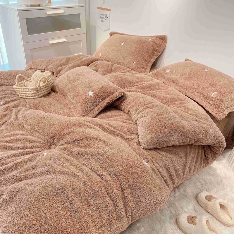 Chăn Lông Thêu Hoạ Tiết Xinh, Ấm Áp Cho Mùa Đông _shinbedding
