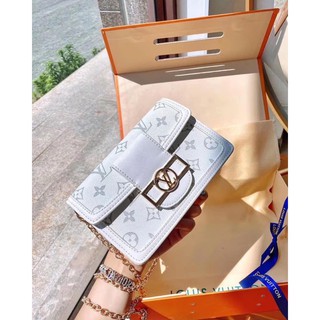 Túi Lv dauphine hoa trắng size 19