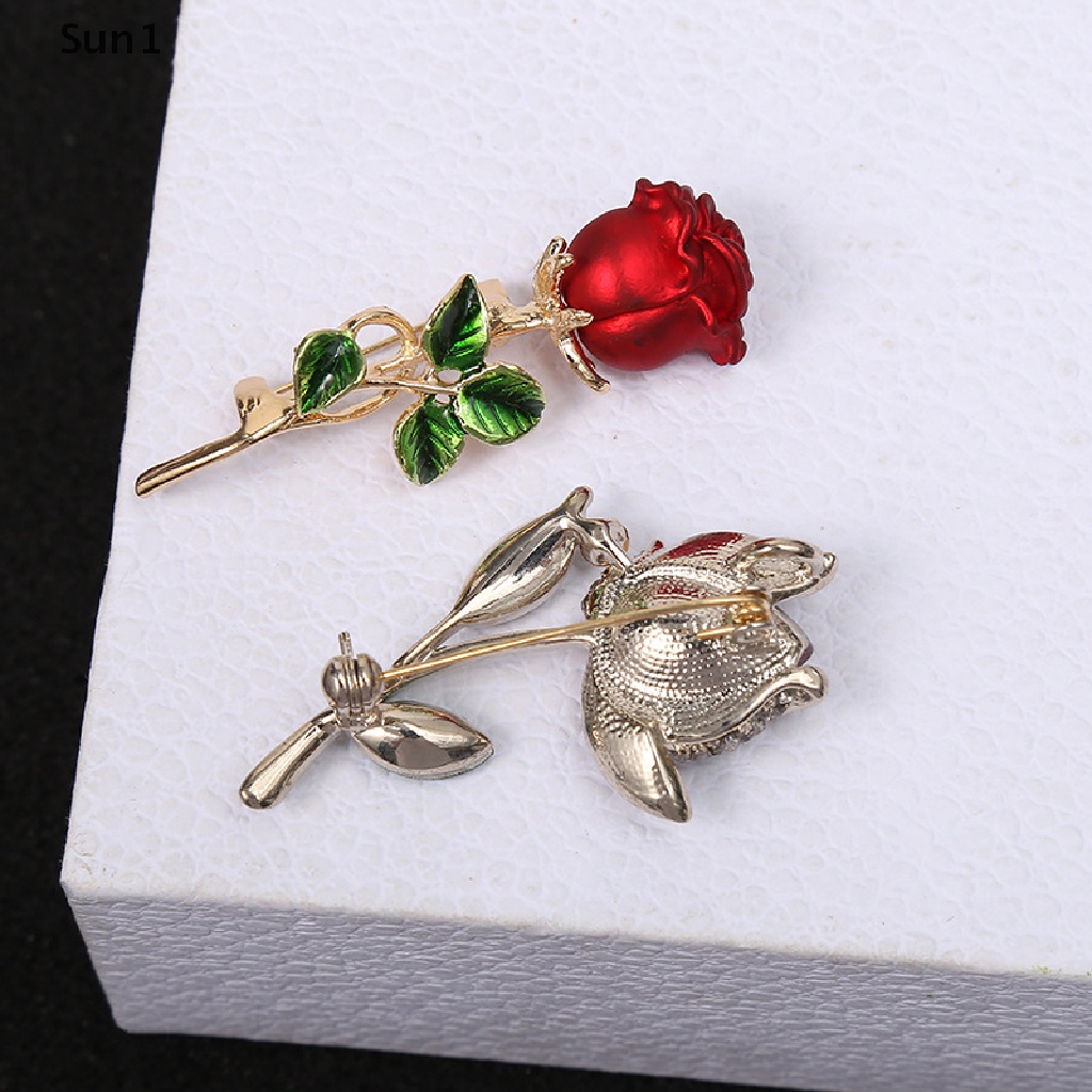 Trâm cài áo hình hoa hồng thanh lịch cho nữ tùy chọn kiểu dáng