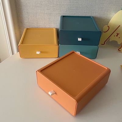 Hộp nhựa đựng đồ có ngăn kéo đủ màu xếp chồng lên nhau -HyHy Home Decor