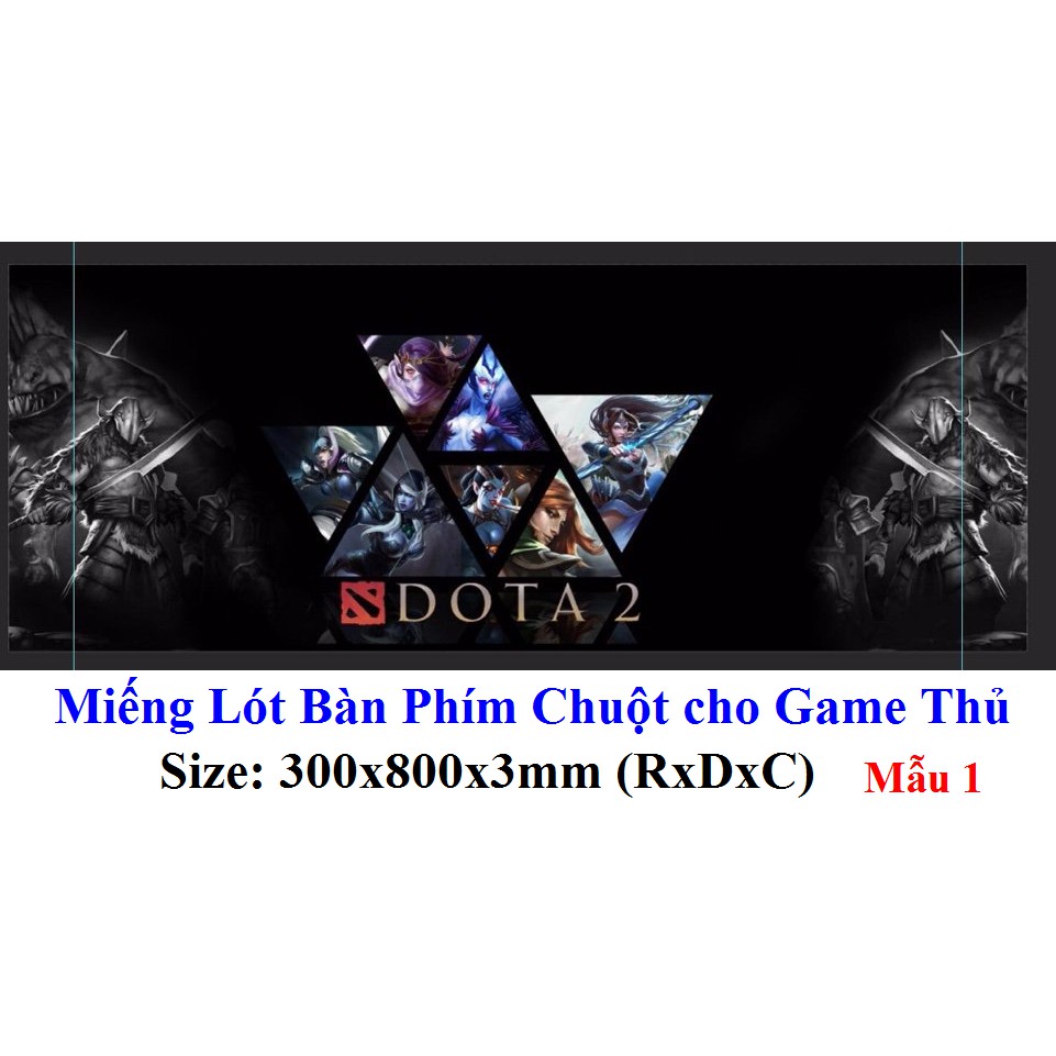 Miếng Lót Bàn Phím Chuột S6 Cho Game Thủ (300x800x3mm)