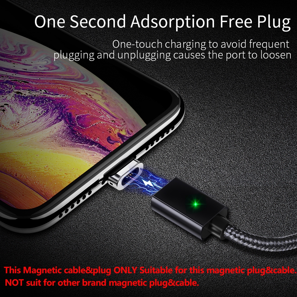 Cáp Micro USB Essager Từ Tính Cho Điện Thoại Iphone Samsung Hỗ Trợ Sạc Nhanh