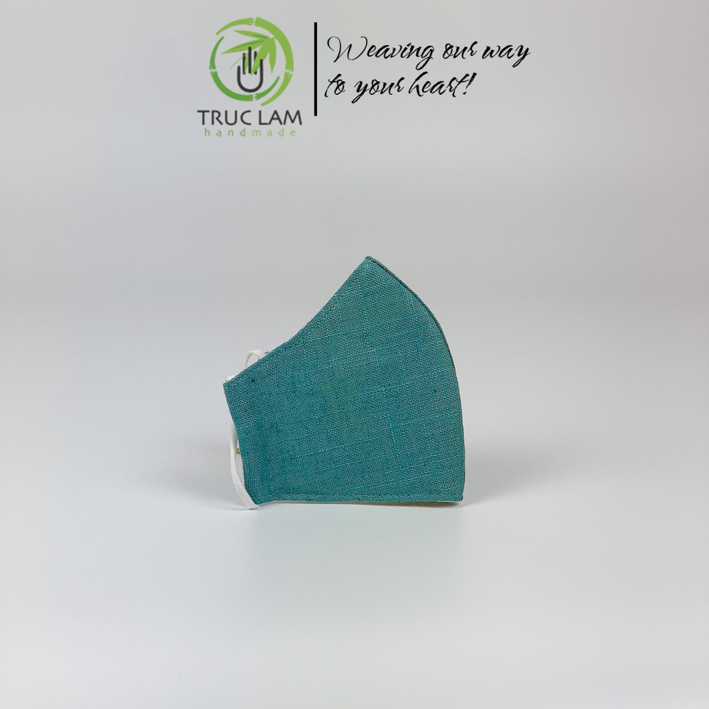 Khẩu Trang Cho Bé Vải Linen Sạch Có Ba Lớp Kháng Khuẩn Trúc Lâm Handmade