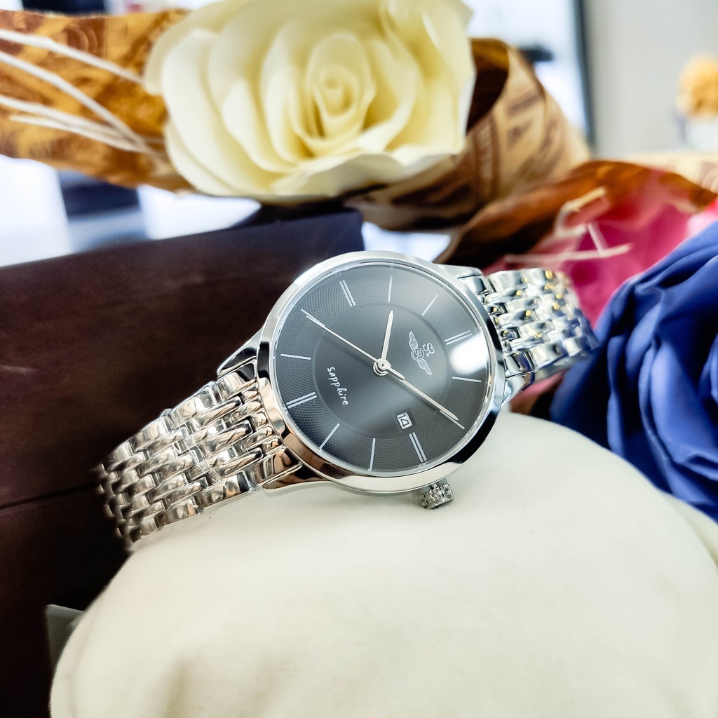 Đồng hồ đôi SRWATCH nam SG1073.1101TE và nữ SL1073.1101TE MẶT KÍNH SAPPHIRE chống trầy chống nước