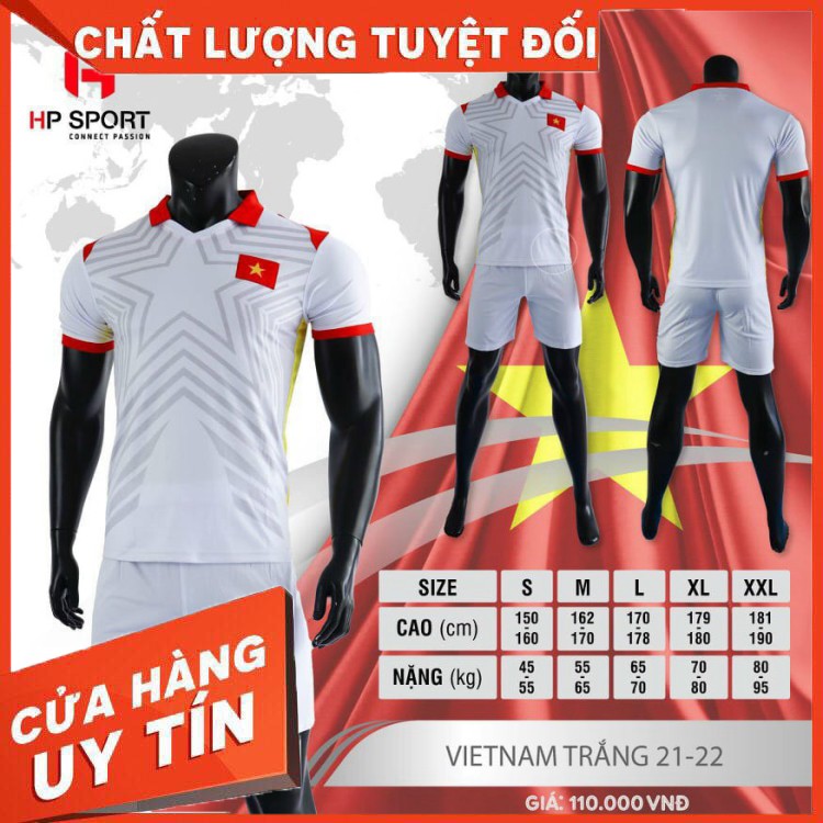 [ Sales Sốc ] Quần áo bóng đá đội tuyển việt nam mới nhất 2021,quần áo đá bóng hàng thun thái cao cấp