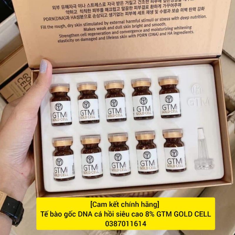 Tế bào gốc DNA cá hồi 8% GTM GOLD CELL