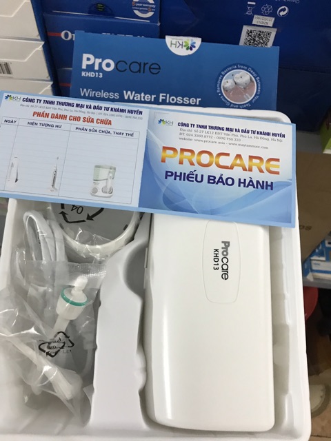 Máy tăm nước du lịch Procare KHD13