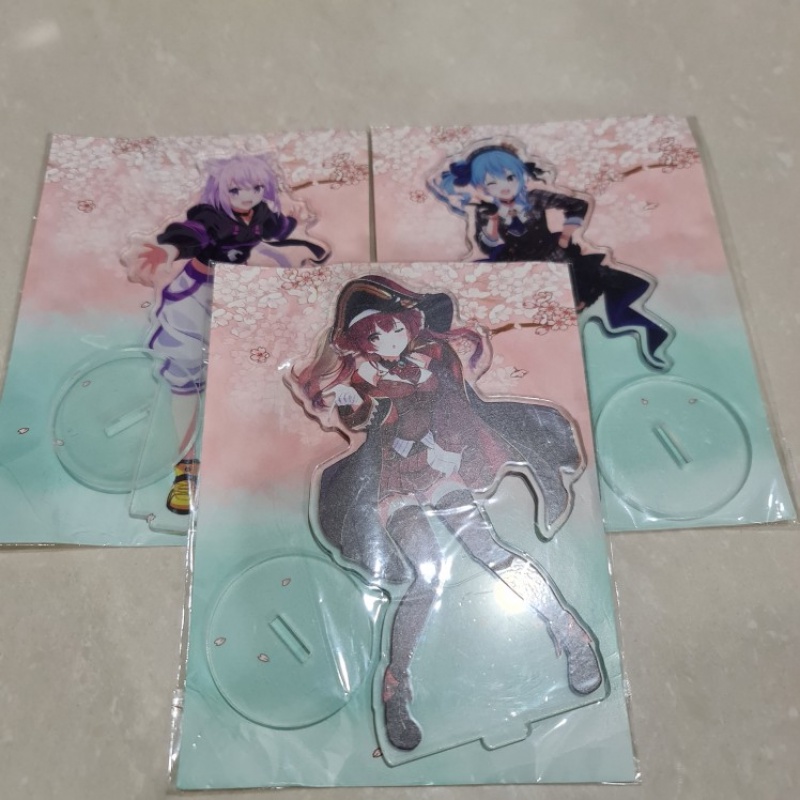 Mô hình nhân vật Usada Pekora Uruha Rushia Hosimati Suisei Inugami Korone trong Anime Holive Vtuber có chân đế để bàn