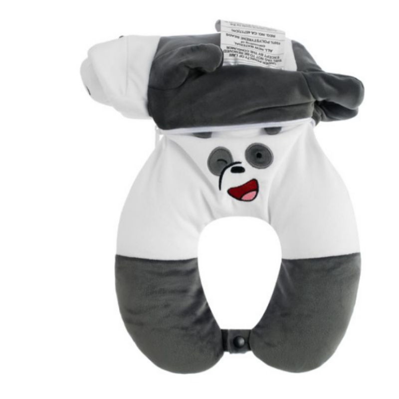 Miniso Gối Kê Cổ 2 Trong 1 Hình Gấu Đáng Yêu