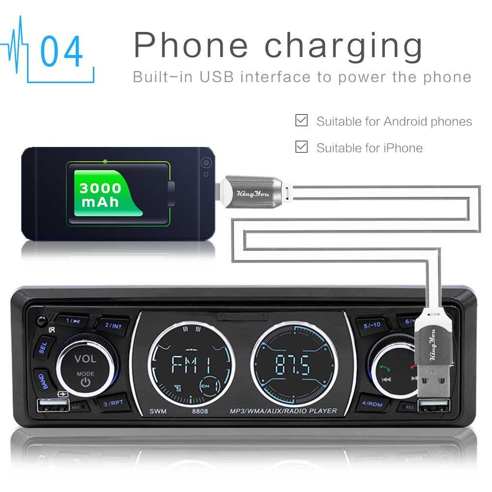 Máy Nghe Nhạc MP3 12V SHOUKEY Tích Hợp Đài Fm Gắn Bảng Điều Khiển Dành Cho Ô Tô