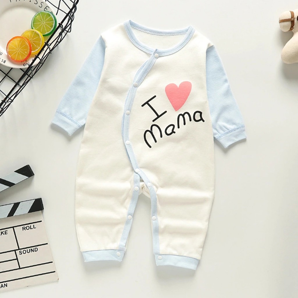 Body dài liền thân, bodysuit dài tay cotton cho bé trai và bé gái sơ sinh từ 3-13kg, hàng đẹp xuất Hàn