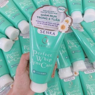(100g) Sữa rửa mặt dành cho da mụn Senka Perfect Whip Acne Care