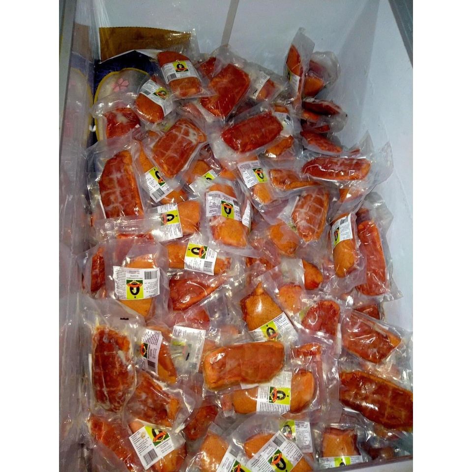 Lườn ngỗng hun khói Nga loại ngon chính ngạch vỉ 200-250gr